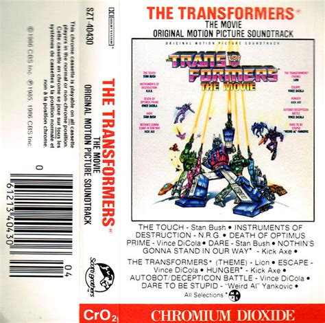 The Transformers: The Movie (Original Motion Picture Soundtrack) (1986 ...