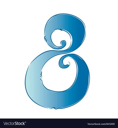 Number 8 Royalty Free Vector Image - VectorStock