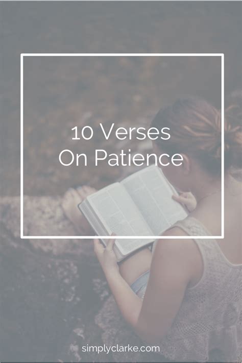 10 Verses on Patience - Simply Clarke
