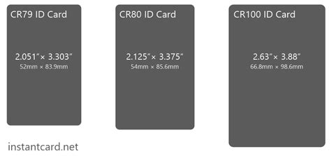 Standard ID Card Size & Dimension Information