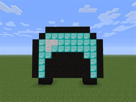 Minecraft Diamond Helmet Pixel Art | Images and Photos finder