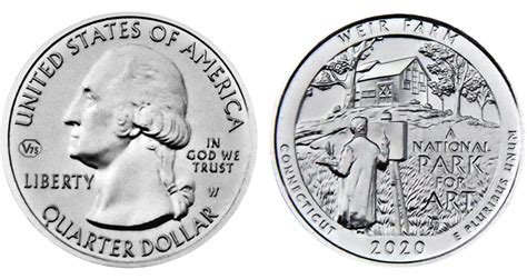 U.S. Mint releases images of 2020-W quarter dollar with privy mark