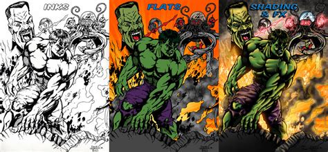 The Hulk vs The Leader 3 way comparison by Mike-Montalvo on DeviantArt