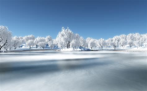 Winter Landscape Wallpaper Full HD | PixelsTalk.Net