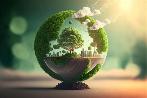 Save Earth Day Poster Environment Day Nature Green Glossy background Images tree and water ...