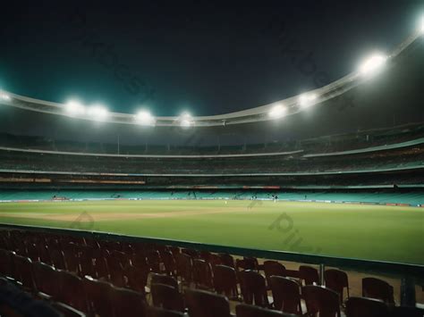 Cricket Stadium Full Of Fans At Night Photo | JPG Free Download - Pikbest