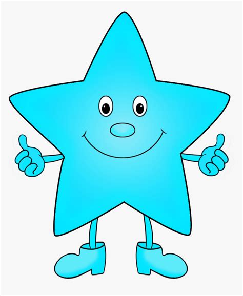 Star Clip Art Light Blue - Cartoon Colorful Star Clipart, HD Png ...