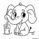 Cute Drunk Elephant Party Coloring Page  Pagescom sketch template