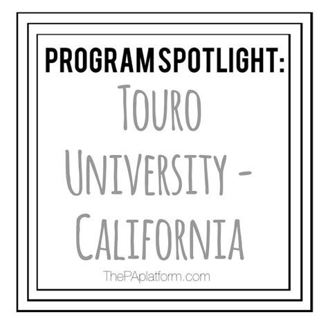 Program Spotlight: Touro University - California — The PA Platform