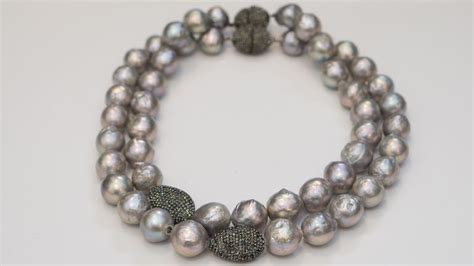 Gray Baroque Freshwater Pearl