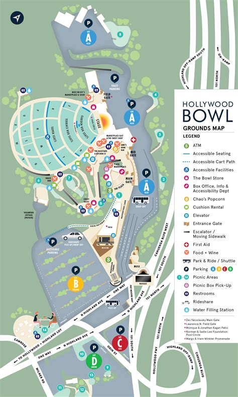 Grounds Map | Hollywood Bowl
