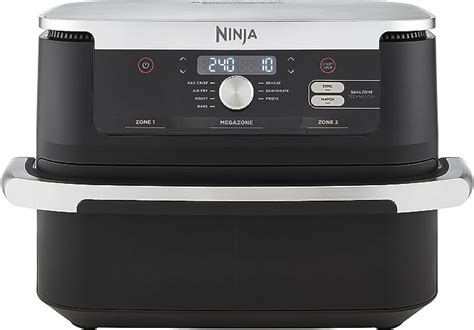 Ninja Foodi FlexDrawer Hot Air Fryer Converts to MegaZone 10.4L 7-in-1 Dual Zone with Little to ...