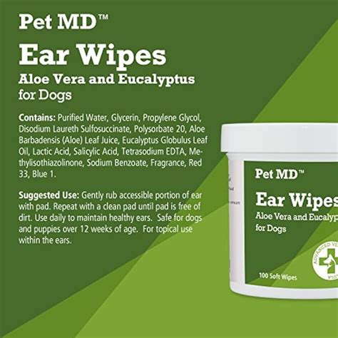 - Dog Ear Cleaner Wipes Otic Cleanser For Dogs To Stop Itching, Yeast ...