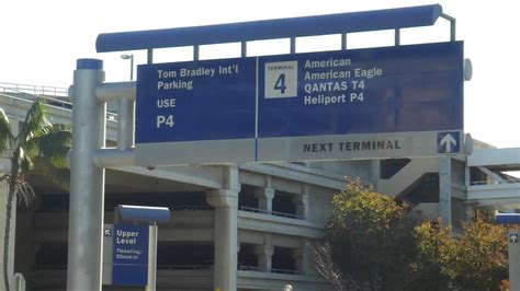 LAX Int'l Terminal Tom Bradley Parking 4 - YouTube