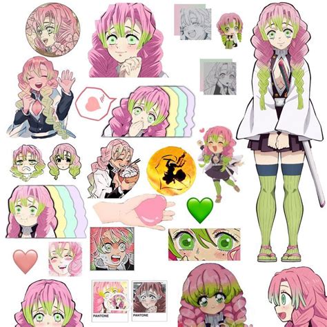 mitsuri stickers | Pegatinas bonitas, Dibujos bonitos, Dibujos kawaii