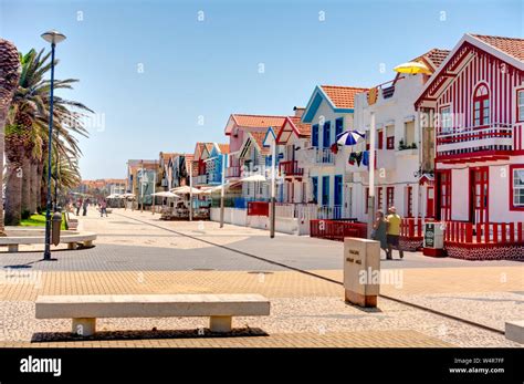 Aveiro, Costa Nova Beach, Portugal Stock Photo - Alamy