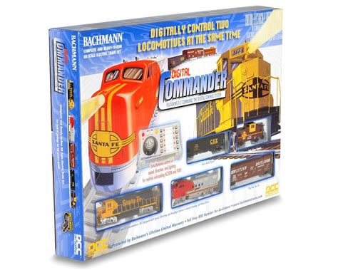 Bachmann HO-Scale Digital Commander Deluxe Train Set w/DCC (Santa Fe ...