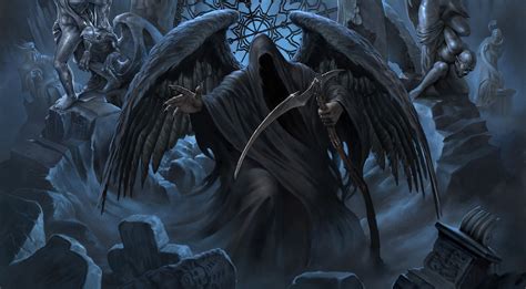 fantasy art, Grim Reaper, artwork, dark fantasy HD Wallpaper