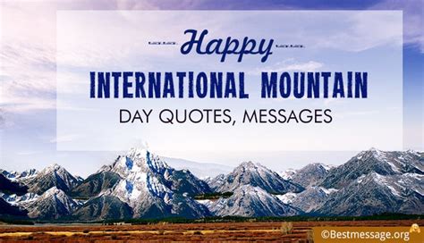 Happy International Mountain Day Quotes, Messages