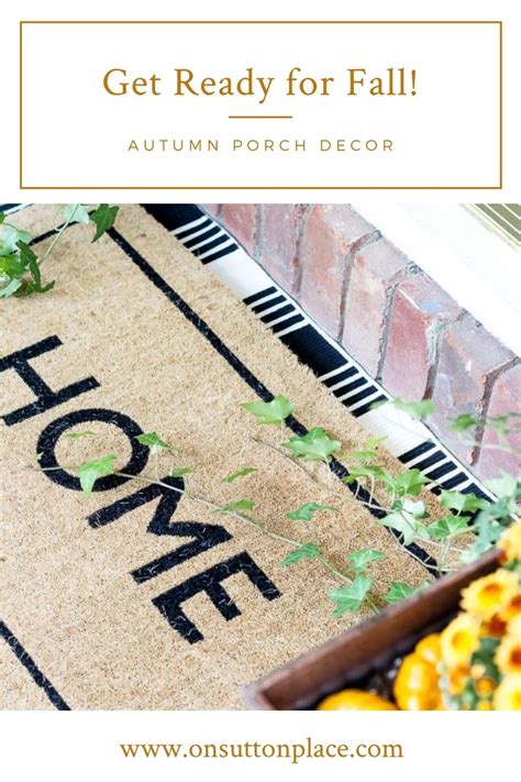 Porch Fall Decorating Ideas: Mums & Pumpkins - On Sutton Place