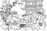 Japanese Coloring Pages sketch template