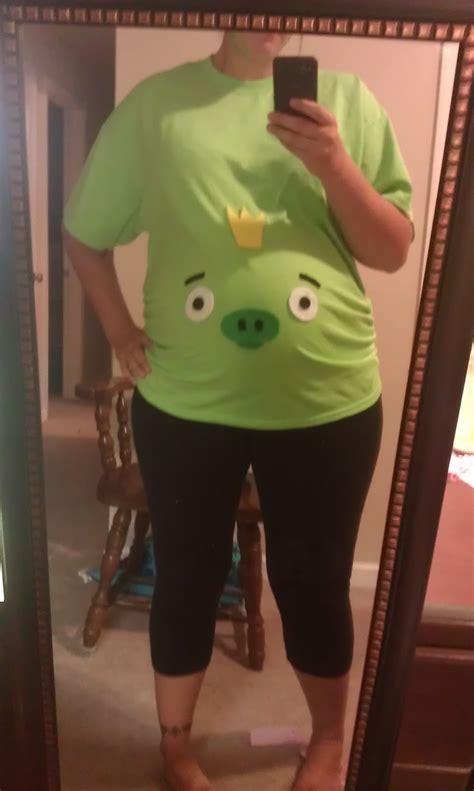 Crafting Gone Crazy: Maternity Angry Birds Pig Costume!