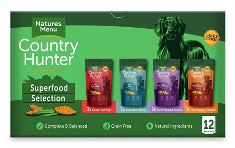 Natures Menu Country Hunter Dog Pouches | FREE delivery available