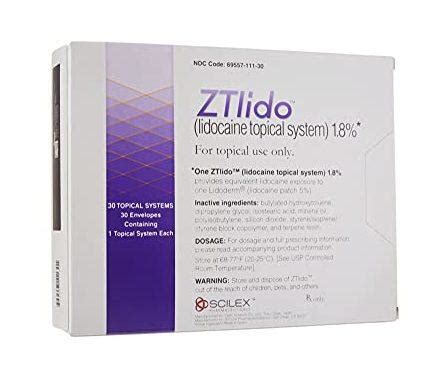 Ztlido (Generic Lidocaine Transdermal Patch) - Prescriptiongiant