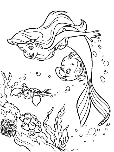 The Little Mermaid Ariel Coloring Pages