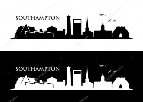 Southampton silhouette skyline ⬇ Vector Image by © I.Petrovic | Vector ...