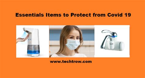 Essential Items To Protect From COVID 19 | Techtrow