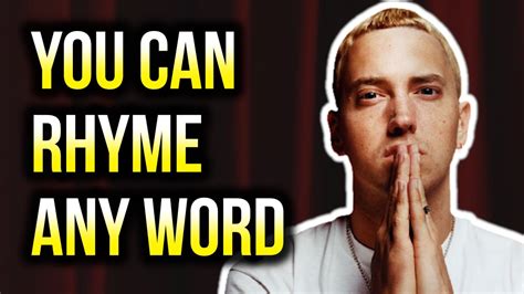 How To Rhyme Any Word In 10 Steps (How To Rhyme In Rap) - YouTube