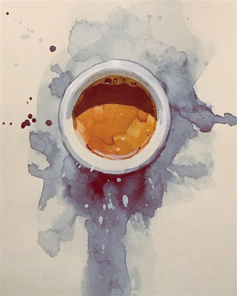 But first... #coffee #espresso #watercolors #watercolours #art #fineart #sketchbook @moleskine ...