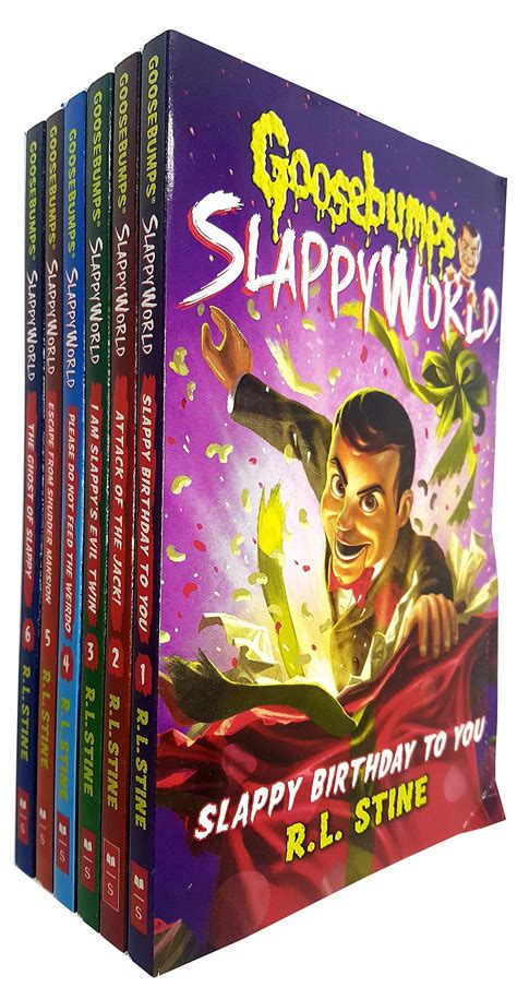 Goosebumps Slappyworld Series 1-6 Books Collection Set By R L Stine(Slappy Birthday to You ...