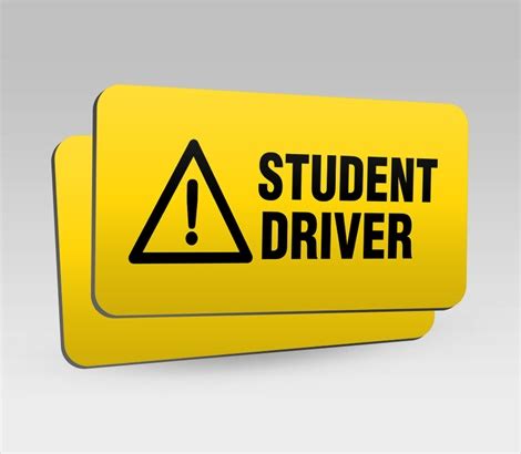 Student Driver Magnets - Student Driver Magnetic Signs - Signazon.com