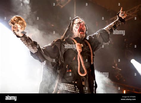 The Norwegian black metal band Mayhem performs a live concert at the Norwegian music festival ...