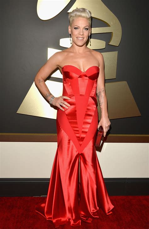 Pink at the Grammys 2014 | Who Wore What: The Best of the Grammy Awards Red Carpet | POPSUGAR ...