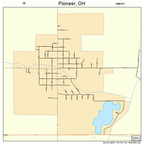 Pioneer Ohio Street Map 3962834