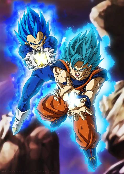 Final Kamehameha - Goku and Vegeta Ultra Blue by SenniN-GL-54 | Anime dragon ball super, Dragon ...