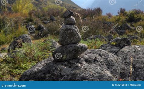 Stone Pyramid Close-up Shot with Siberian Landscape on the Background. Stock Footage - Video of ...