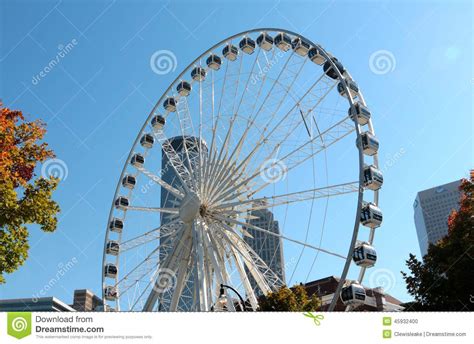 Atlanta Skyview Ferris Wheel Atlanta Skyline Stock Photos - Free ...