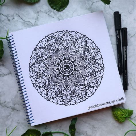 Classic Mandala in 2024 | Mandala art, Mandala design, Mandala art therapy