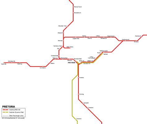 UrbanRail.Net > Africa > South Africa > Pretoria Gauteng Metrorail