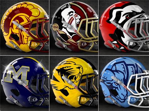 Design company creates bold concept helmets for college football te ...