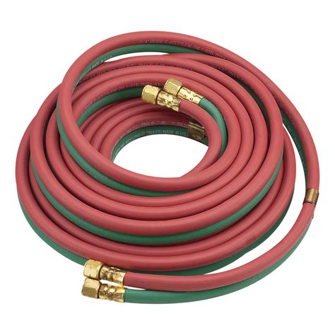 Hobart Twin-Line Oxyacetylene Gas Welding Hose — 1/4in. x 50Ft., Model ...