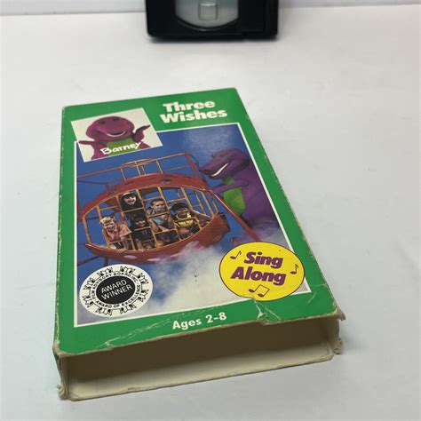 BARNEY ~ THREE WISHES ~ VHS, 1989 ~ SANDY DUNCAN ~ SING ALONG ~ 2-8 ...