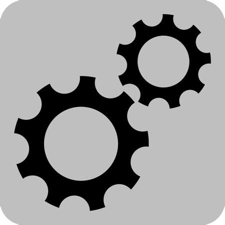 Vector Illustration with Gear Icon | Freestock icons