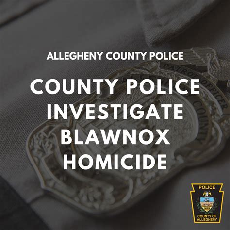 UPDATE: The... - Allegheny County Police Department