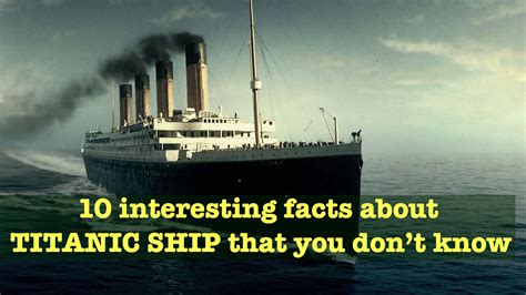 True Facts About The Titanic