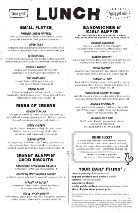 Art of the Menu: Southern Kin (Food) | Food menu design, Restaurant menu design, Anti aging food